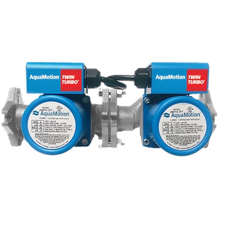 AQUAMOTION Stainless Potable Water, 2 Am10, Pumps W/ Built-In Check Valve Bolted AM10-SFV2